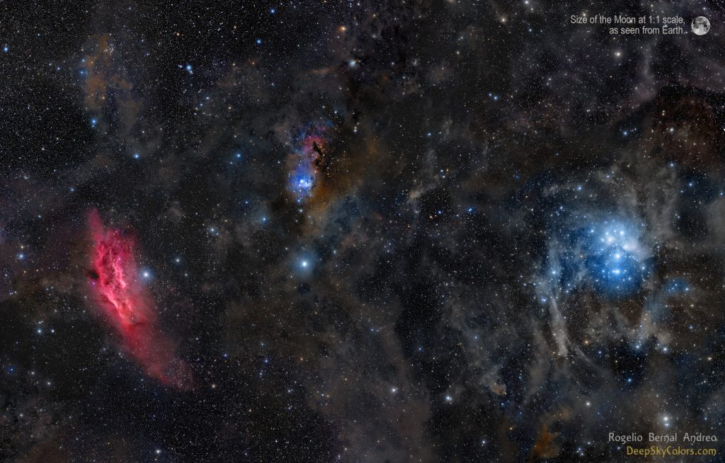California vs Pleiades Reloaded – Deep Sky Colors